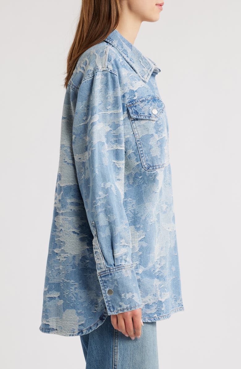 PTCL Camouflage Jacquard Denim Shacket, Alternate, color,