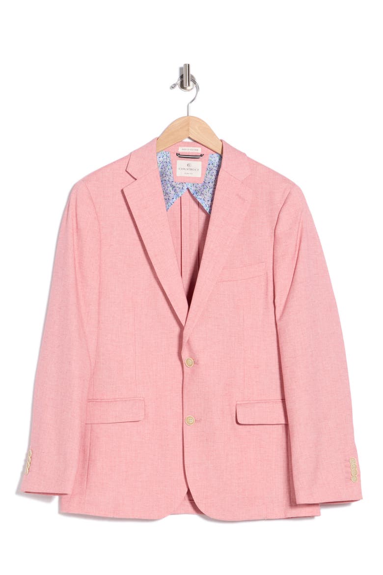 Lino Two-Button Sport Coat, Alternate, color, PINK