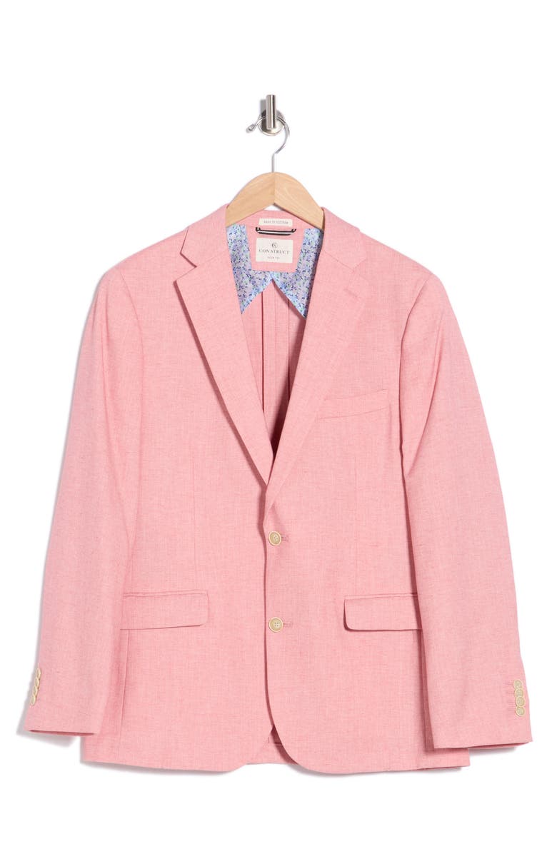 CONSTRUCT Lino Two-Button Sport Coat, Main, color, Pink