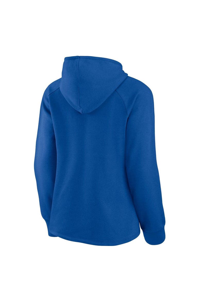 Women's Fanatics Branded Royal Chicago Cubs Perfect Play Raglan Pullover Hoodie, Alternate, color, Royal