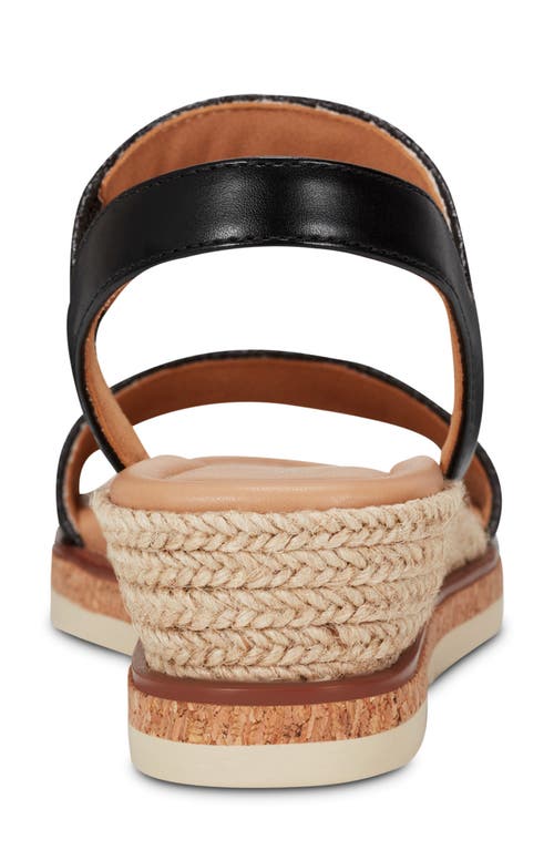Shop Easy Spirit Susana Wedge Sandal In Black