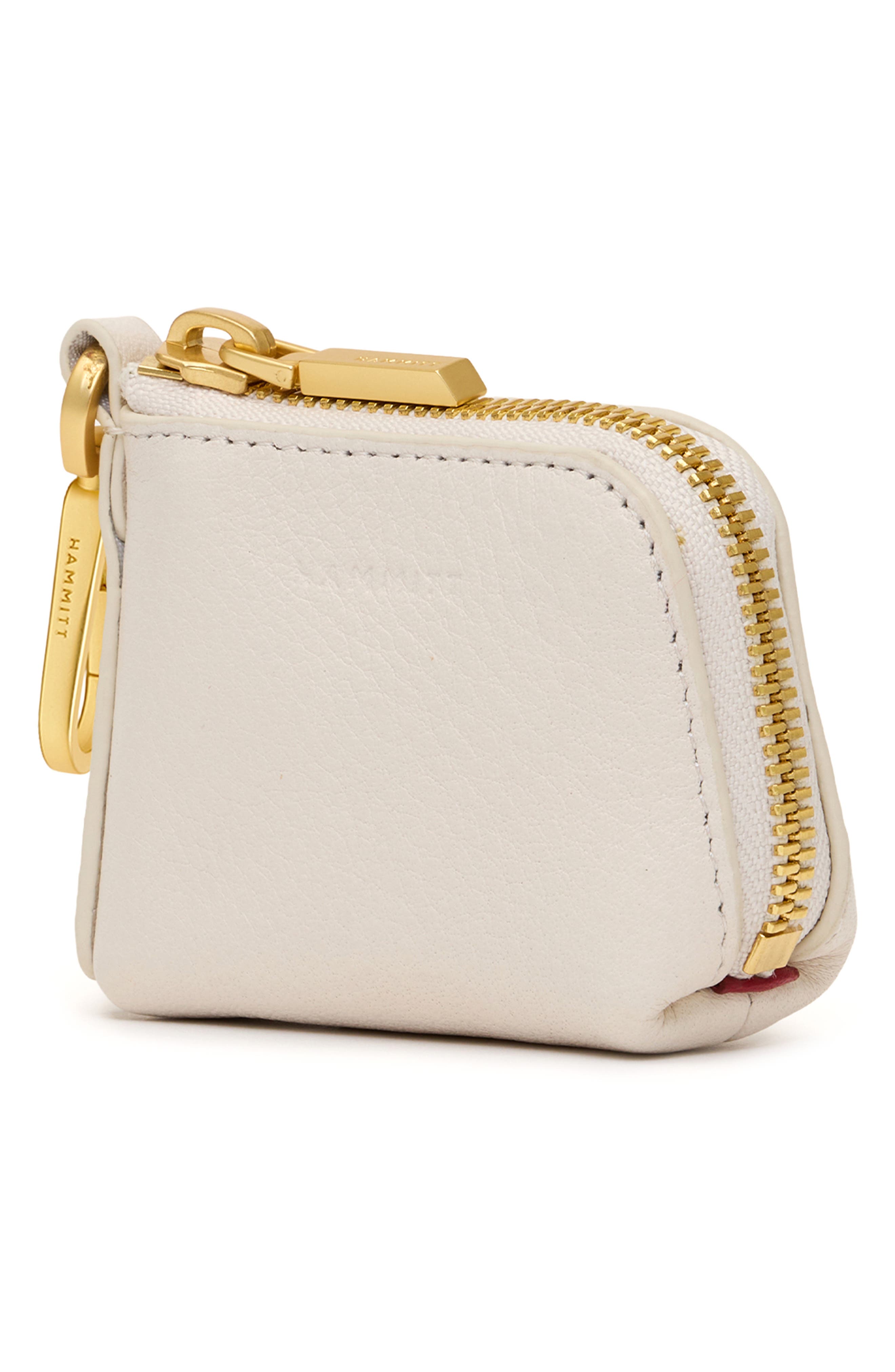 Syd Pouch, Alternate, color, CALLA LILY WHITE/ BRUSHED GOLD