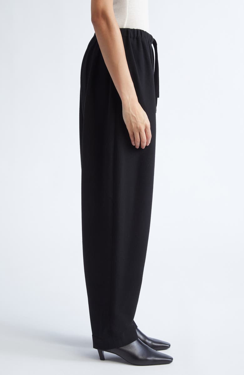 GIA STUDIOS Alexa Brushed Melton Trousers, Alternate, color, Black