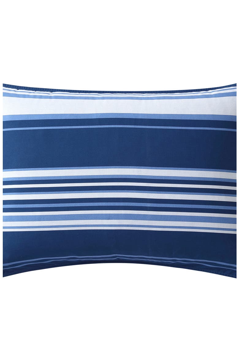 Lakeview Stripe Comforter & Sham Set, Alternate, color, GREY/ BLUE