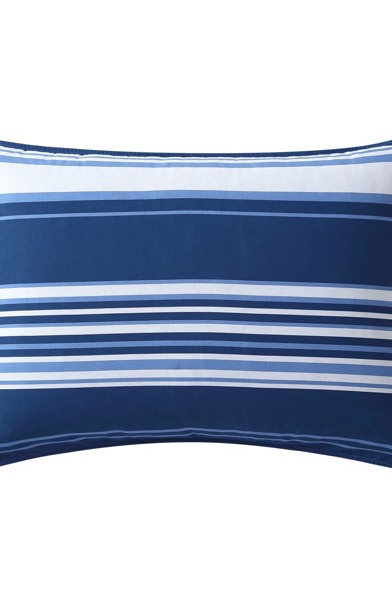 Nautica Lakeview Stripe Comforter & Sham Set, Alternate, color, Grey/ Blue