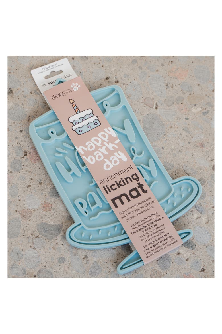 Enrichment Lick Mat, Alternate, color, Blue