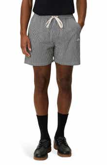 Stripe Seersucker Swim Shorts