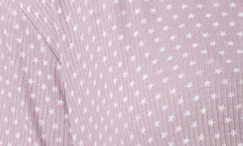 Splendid Print Short Sleeve Pajamas In Mini Textured Stripe