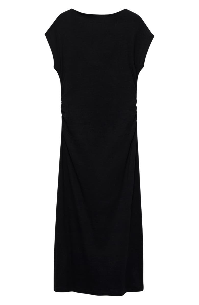 MANGO Gathered Jersey Dress, Main, color, 
