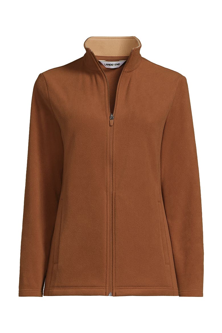 Plus Size Anyweather Fleece Full Zip Jacket, Alternate, color, Rich Ginger Brown/Light Camel