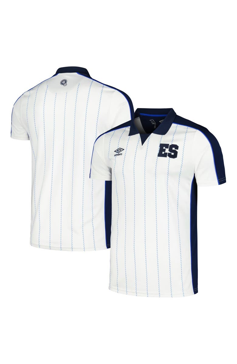Umbro Men's Umbro White El Salvador National Team 2024 Fourth Replica Jersey, Main, color, 