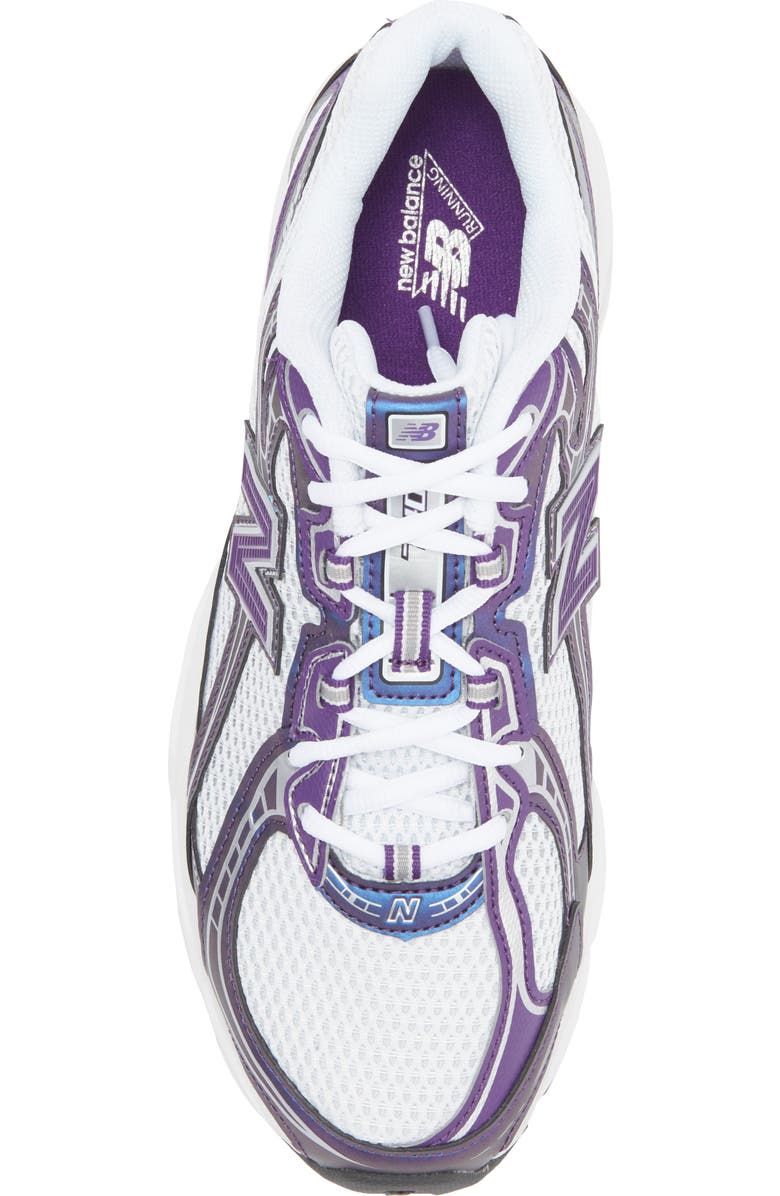 New Balance Gender Inclusive 740 Sneaker, Alternate, color, White/ Concord Grape