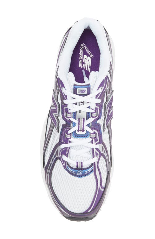 Shop New Balance Gender Inclusive 740 Sneaker In White/concord Grape