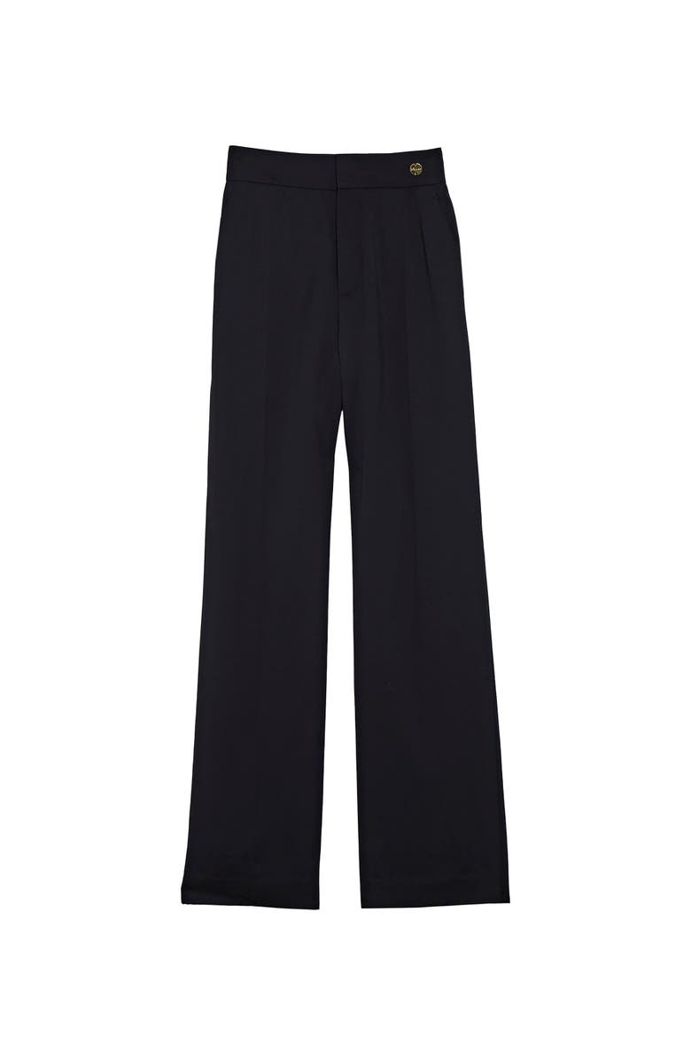 Callas Milano Sydney Relaxed Menswear-Style Trouser, Main, color, Black
