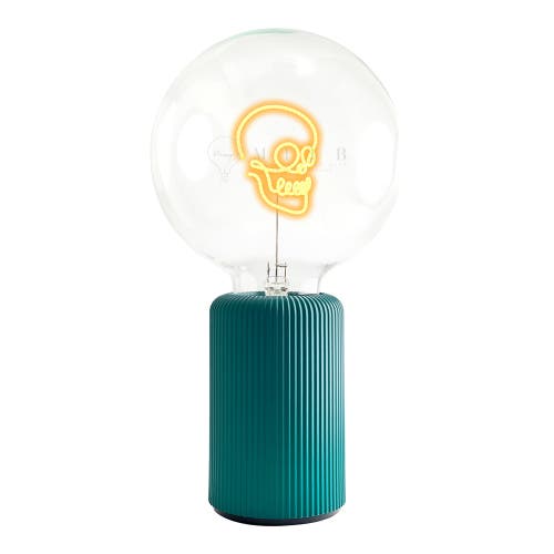 Mitb Skull Portable Table Lamp In Green