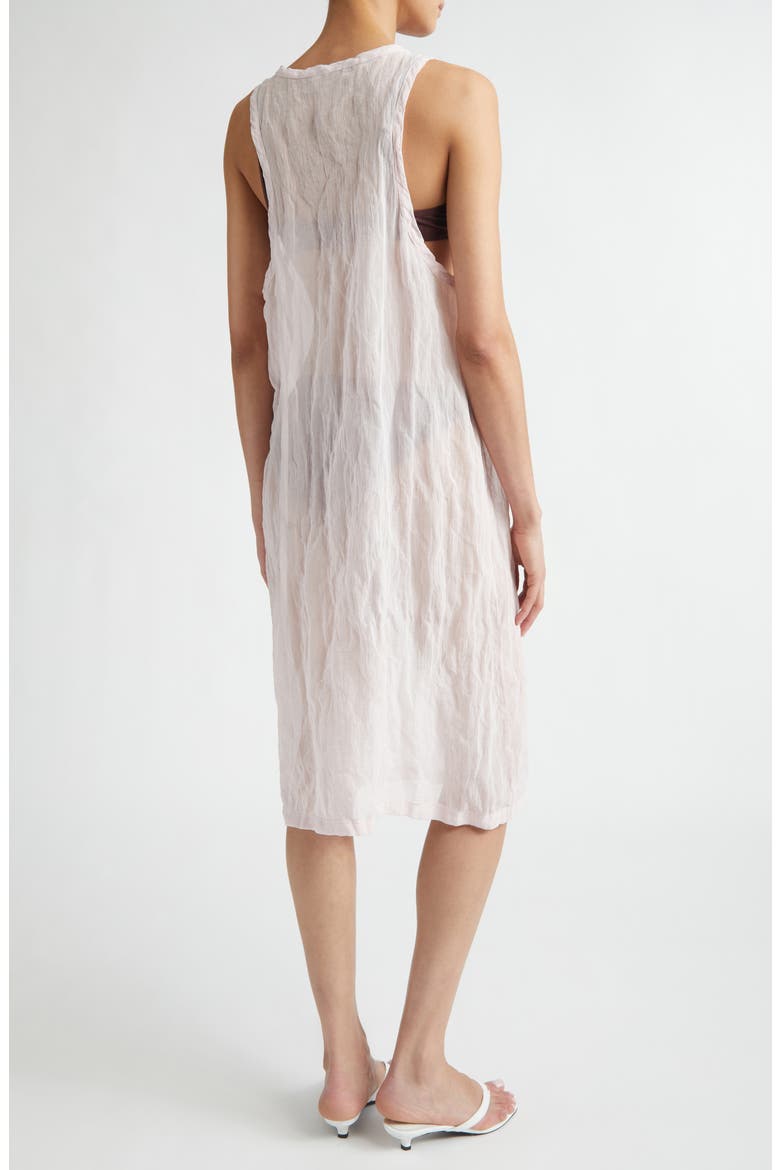 Crinkled Cotton Blend Gauze Tank Dress, Alternate, color, BLOOM