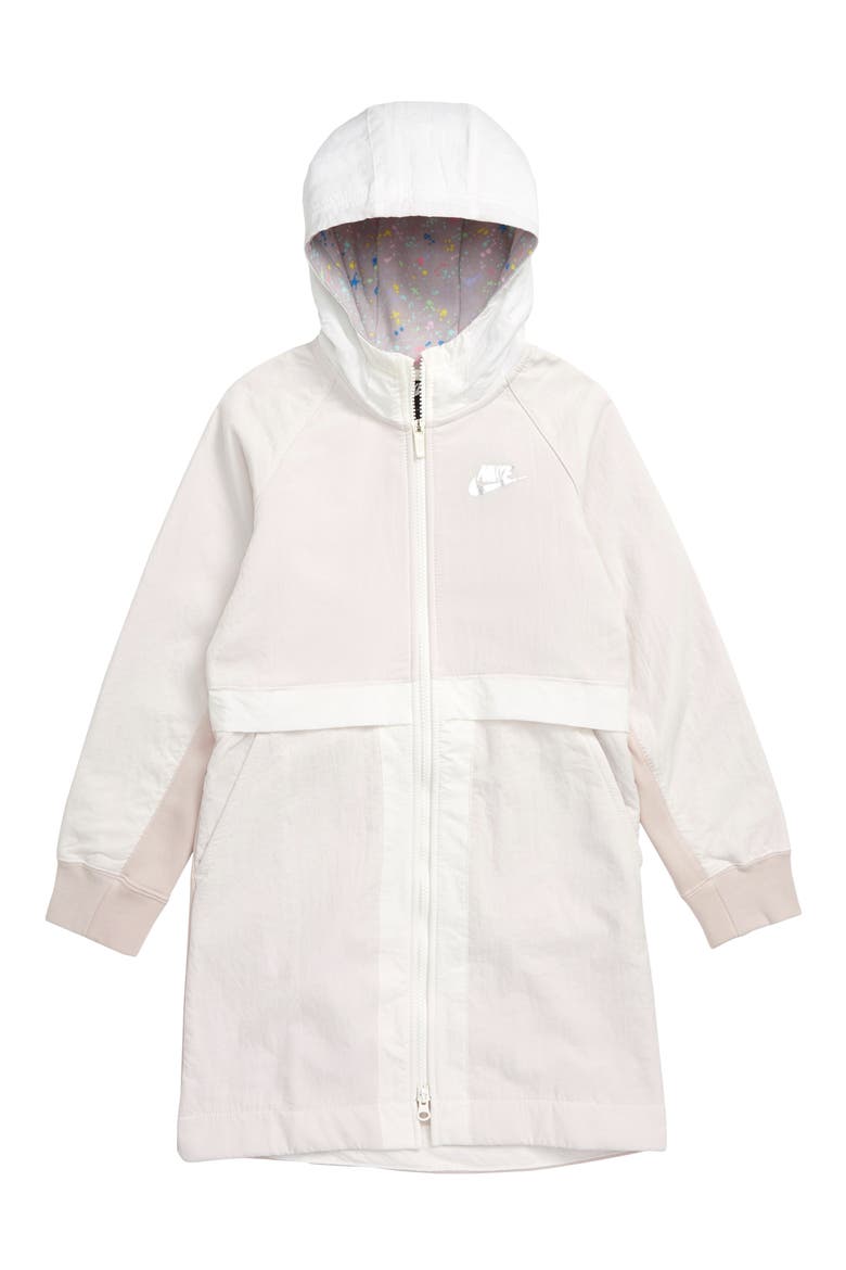 Sportswear Fleece Lined Parka, Main, color, SAIL/ DESERT SAND/ SAIL