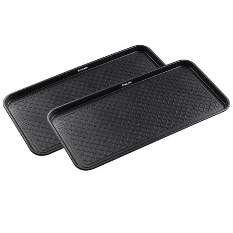 Black All Weather Large Boot Tray, 2 Pack