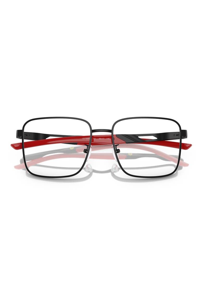 56mm Square Optical Glasses, Alternate, color, MATTE BLACK