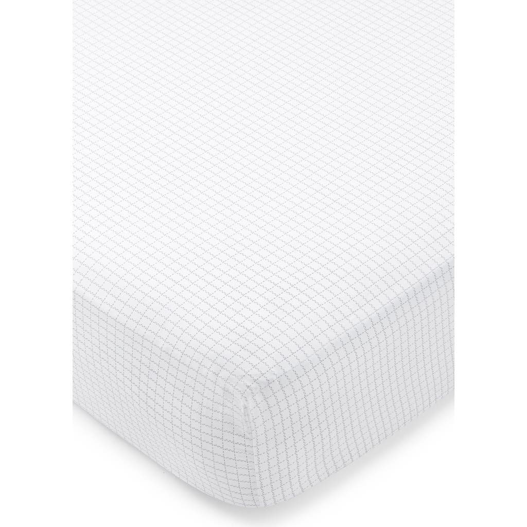Domani Home Print Bassinet Crib Sheet In Oxford