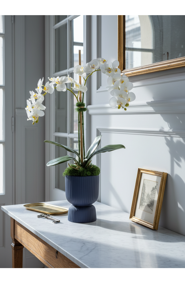 CocoBella Cruz RealTouch Pedestal Orchid, Alternate, color, Snow