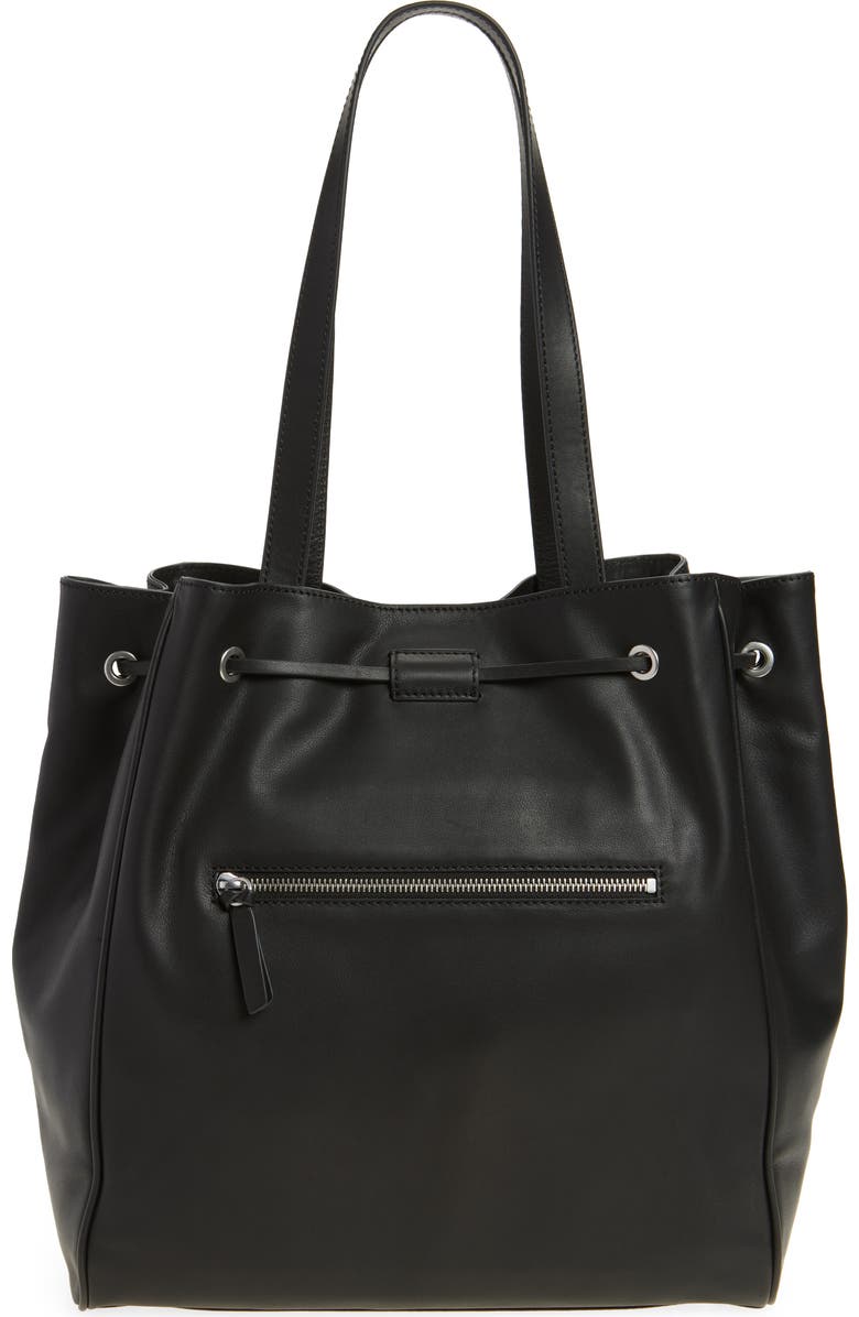 rag & bone Large Prospect Tote, Alternate, color, Black Leather