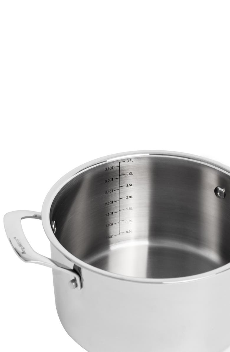 BergHOFF Stainless Steel 4-Quart Stock Pot & Lid, Alternate, color, 