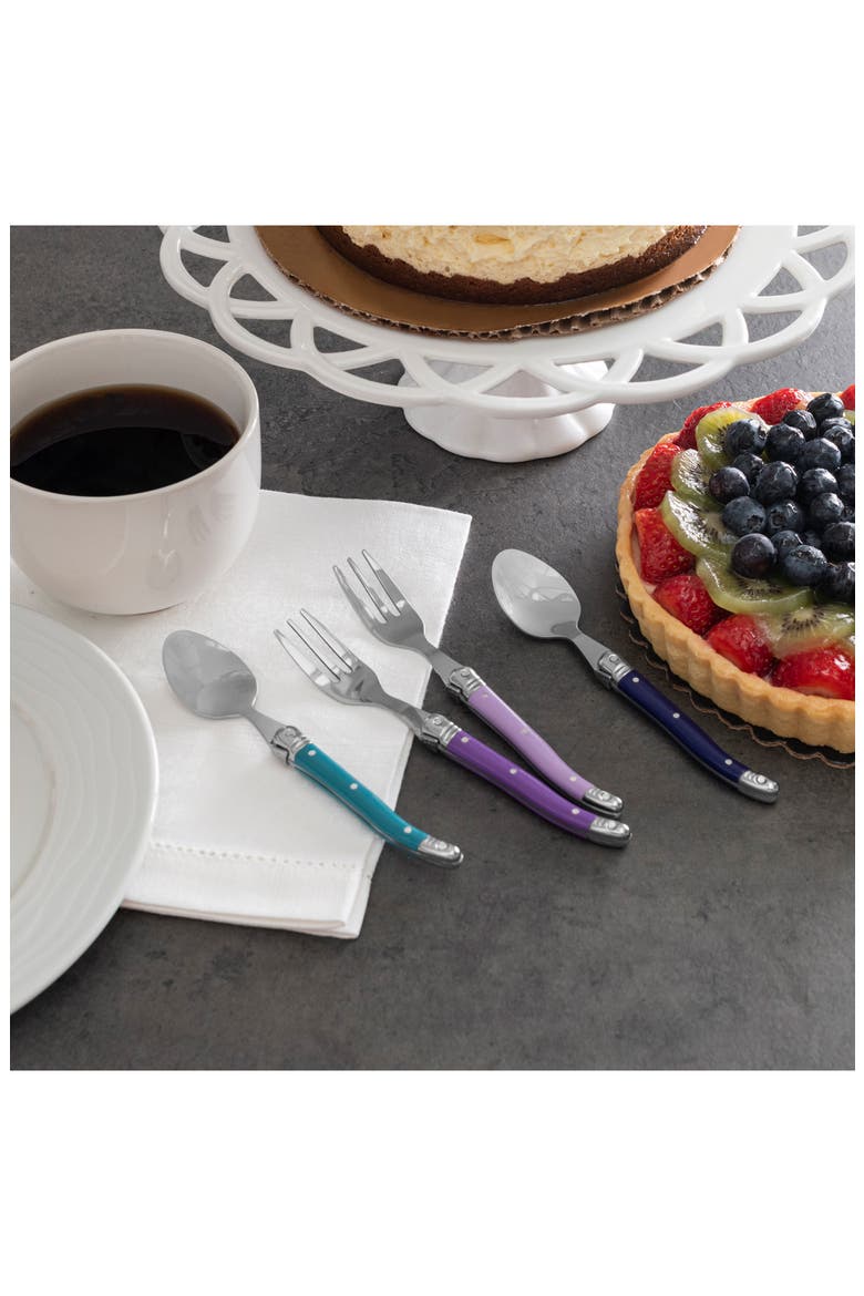 8-Piece Laguiole Spoons & Forks Set, Alternate, color, PLUM ROSE