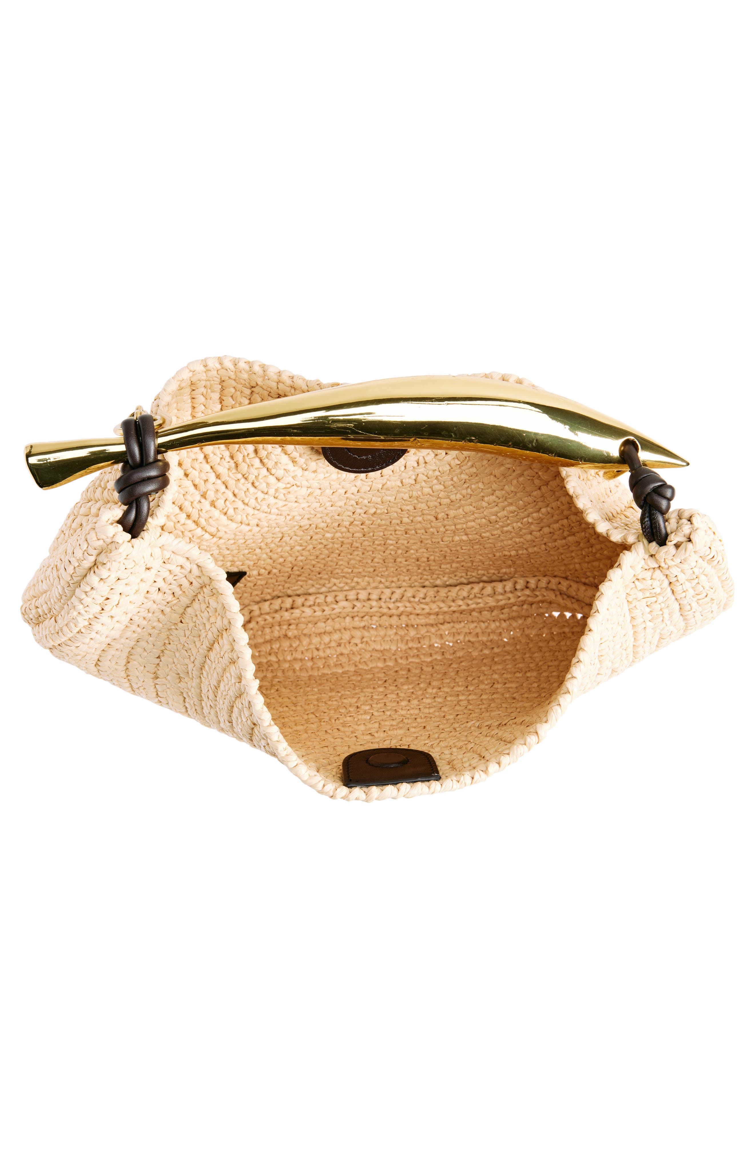 Bottega Veneta Small Sardine Crochet Raffia Top Handle Bag, Alternate, color, 