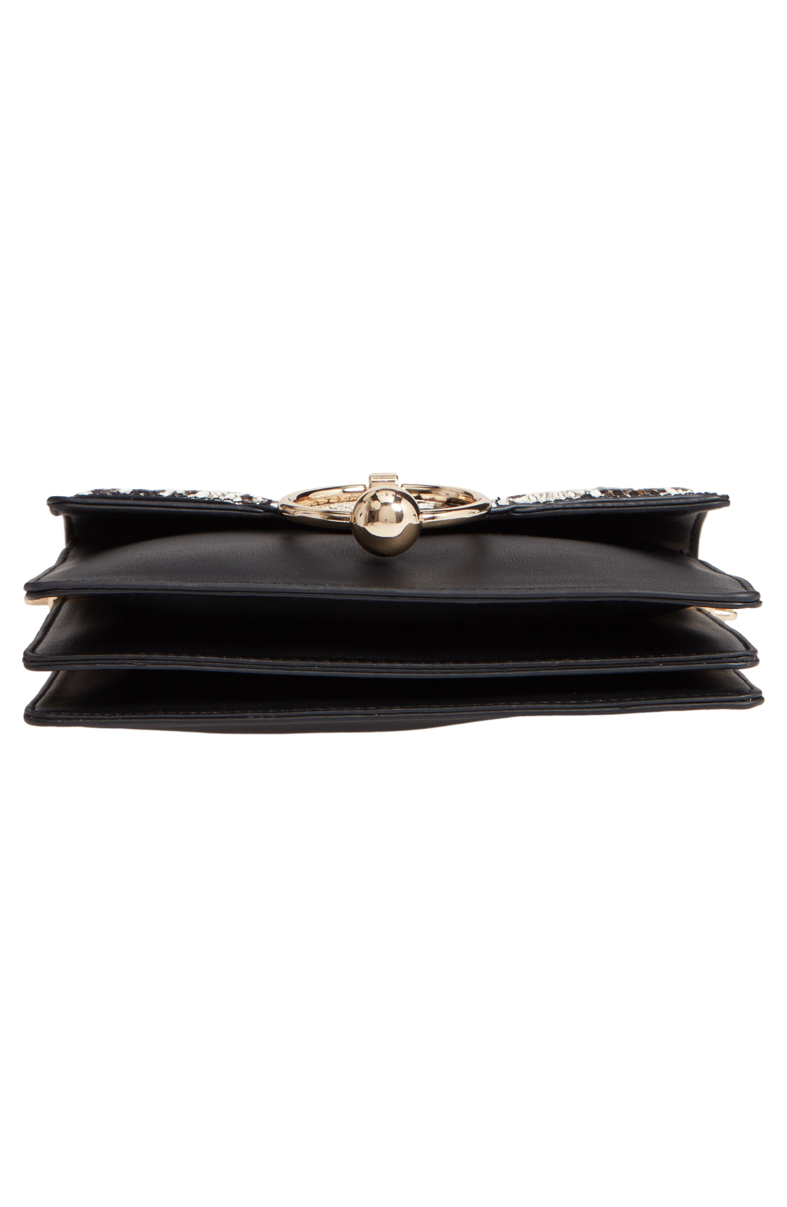 Selina Snake Effect Crossbody Bag, Alternate, color, BLACK MULTI