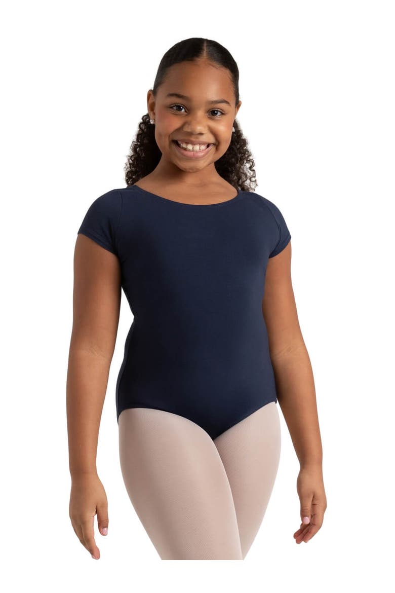 Short Sleeve Leotard, Main, color, navy blue