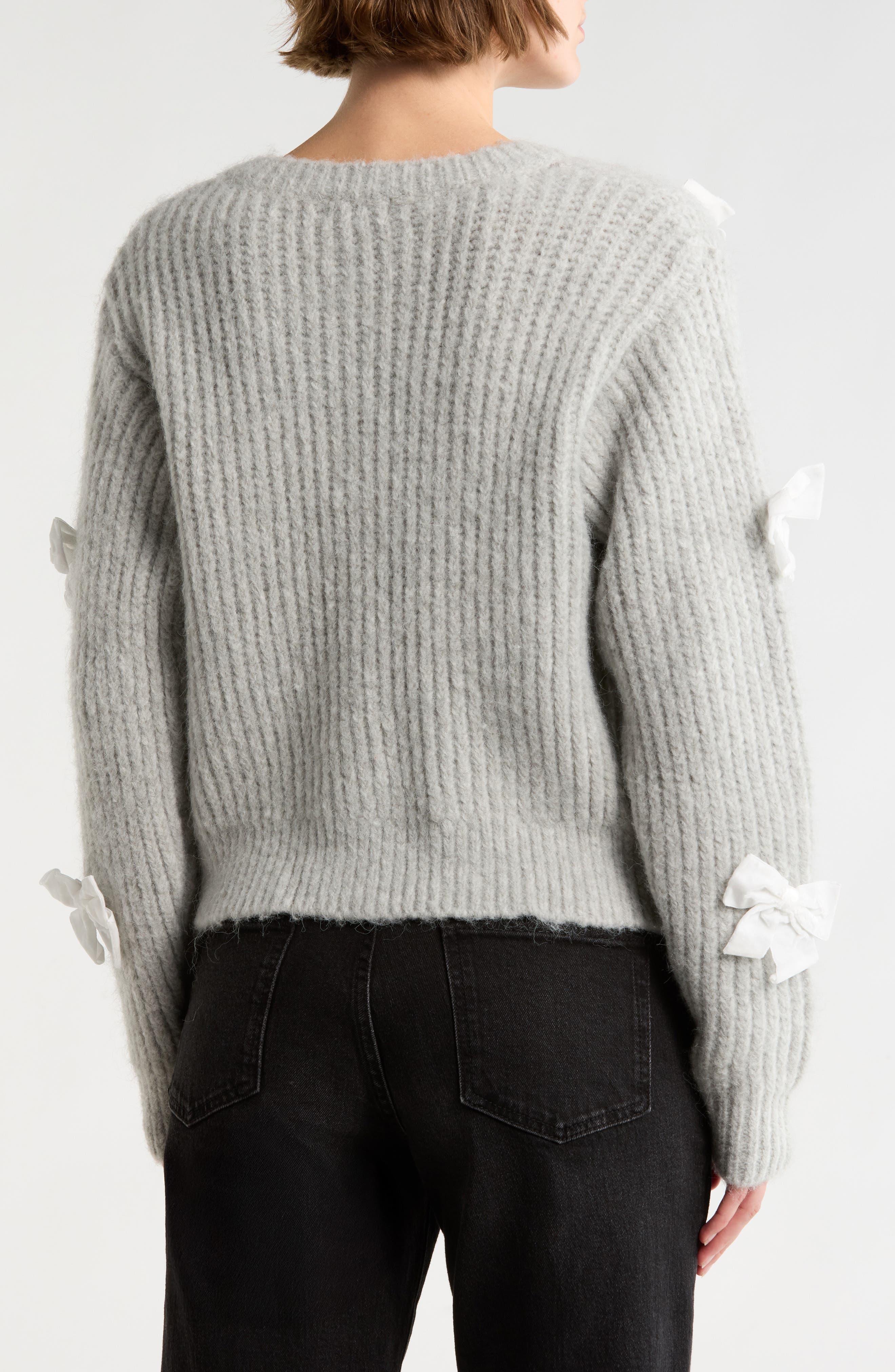 Bow Applique Cardigan - image 4