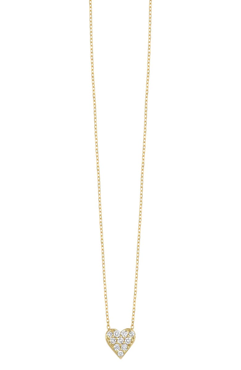 Bony Levy Mika Pavé Diamond Heart Pendant Necklace, Main, color, 18K Yellow Gold