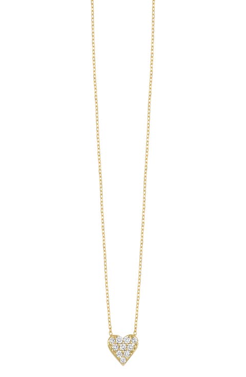 Mika Pavé Diamond Heart Pendant Necklace (Nordstrom Exclusive)