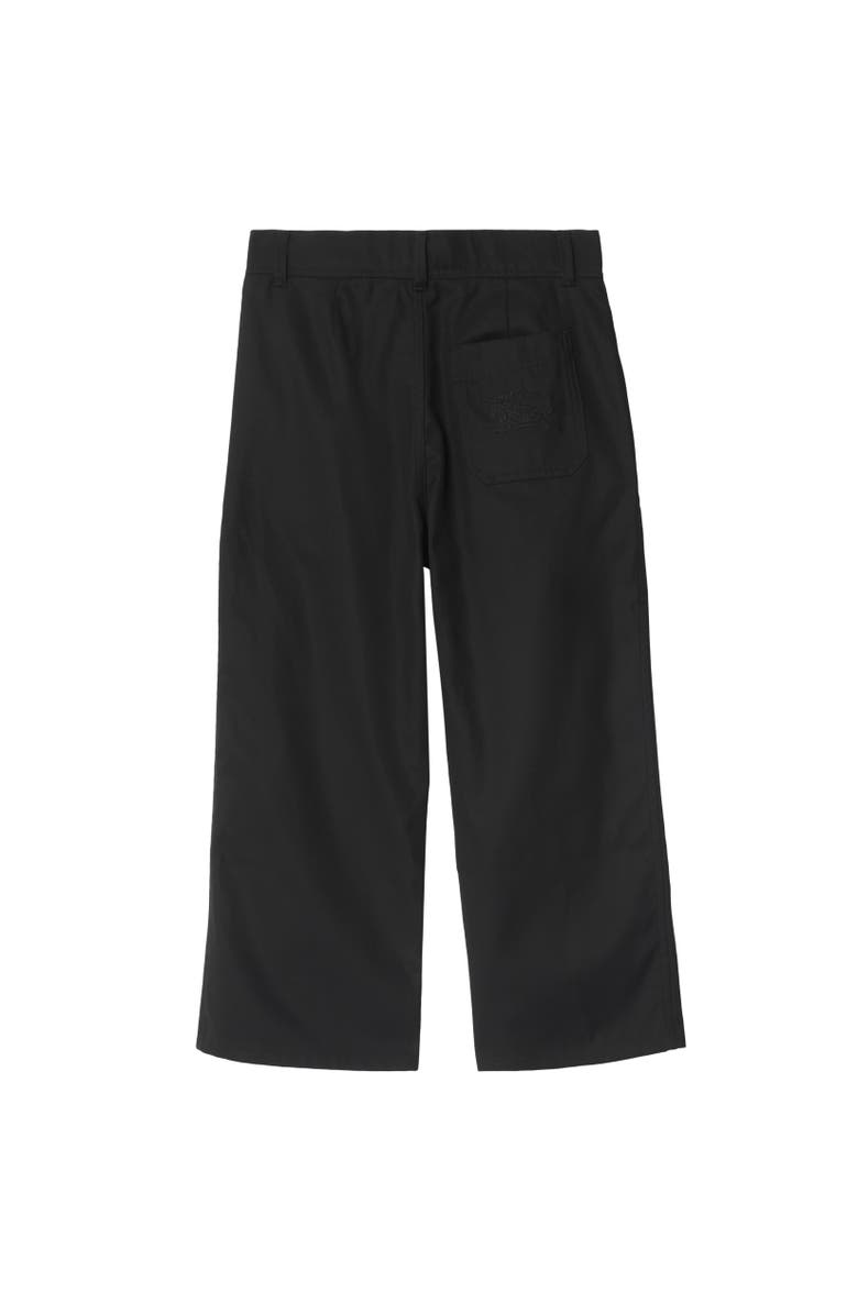 Burberry Cotton Blend Trousers, Alternate, color, 