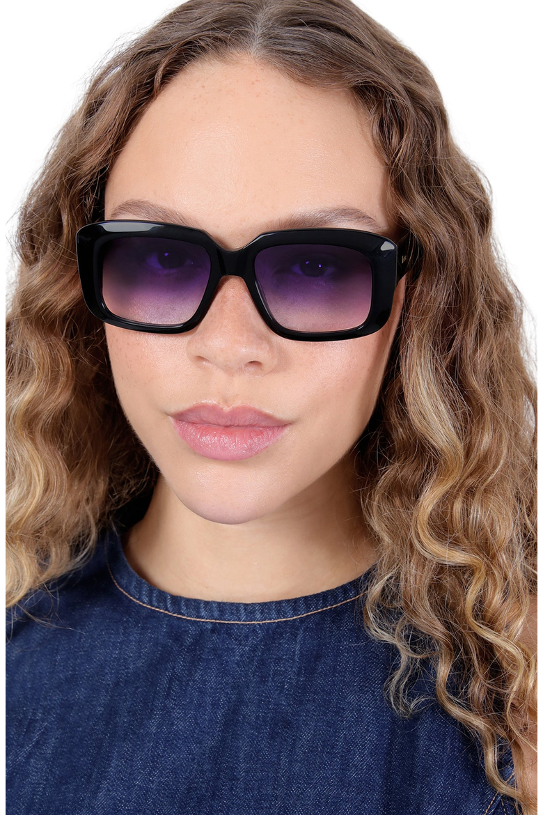 Geno Sunglasses, Alternate, color, Black / Purple