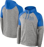 Jordan Brand Men's Jordan Brand Heather Gray UCLA Bruins Fitness Raglan Performance Full-Zip Hoodie