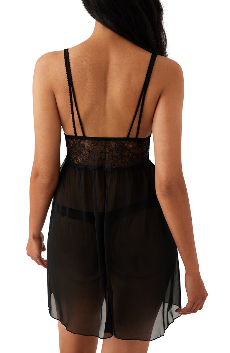 b.tempt'd by Wacoal It's On Lace & Mesh Chemise, Alternate, color,