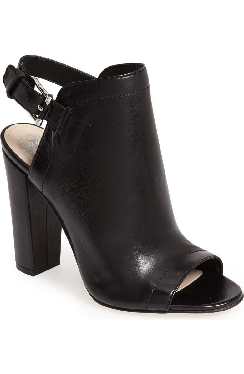 Vince Camuto 'Vamelia' Open Toe Leather Bootie, Main, color,
