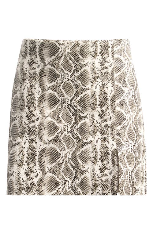 Good American Faux Snake Print Mini Skirt In Ssp-print001 In Snake Print