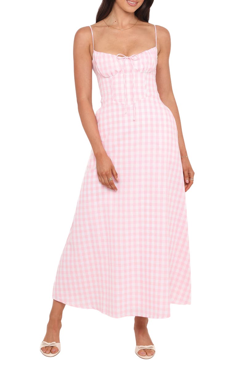 Petal & Pup Tilbury Gingham Maxi Dress, Alternate, color, 