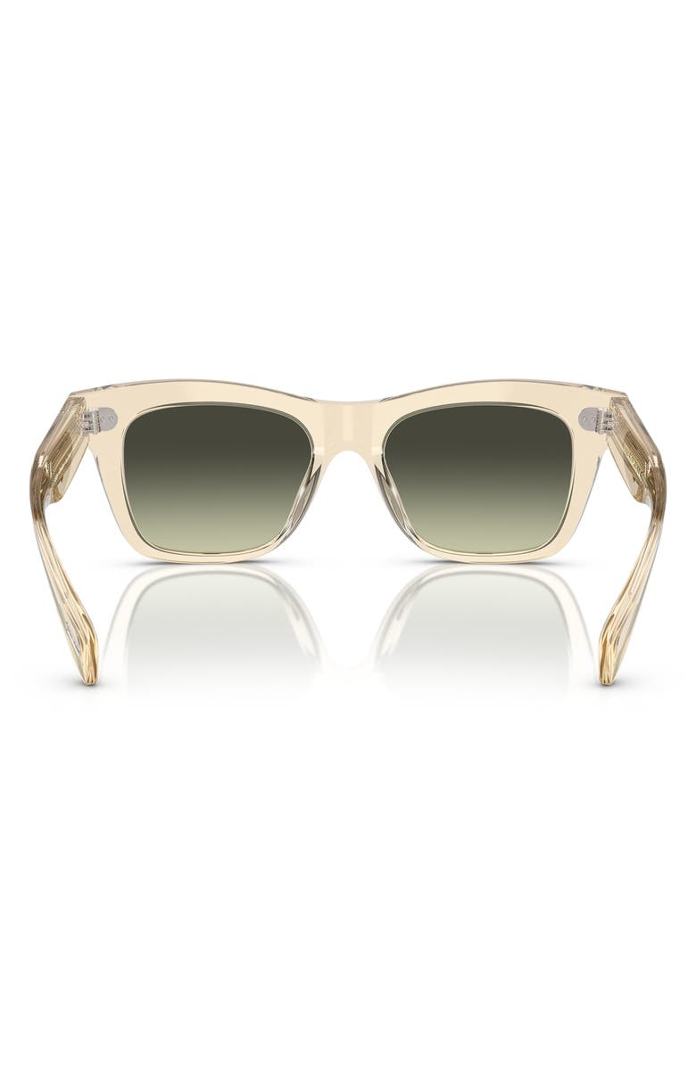 Oliver Peoples Ms. Oliver 51mm Gradient Square Sunglasses, Alternate, color, Green