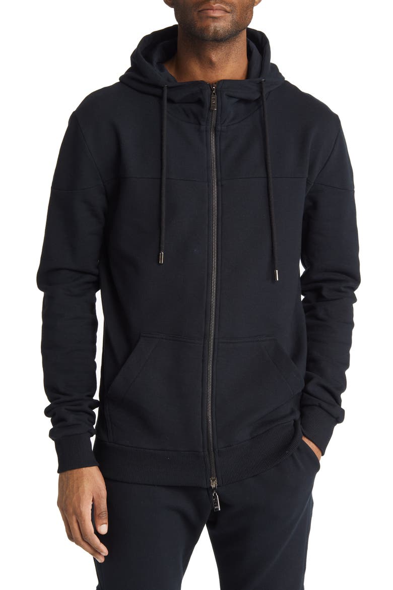 East New York Full Zip Hoodie, Main, color, BLACKOUT