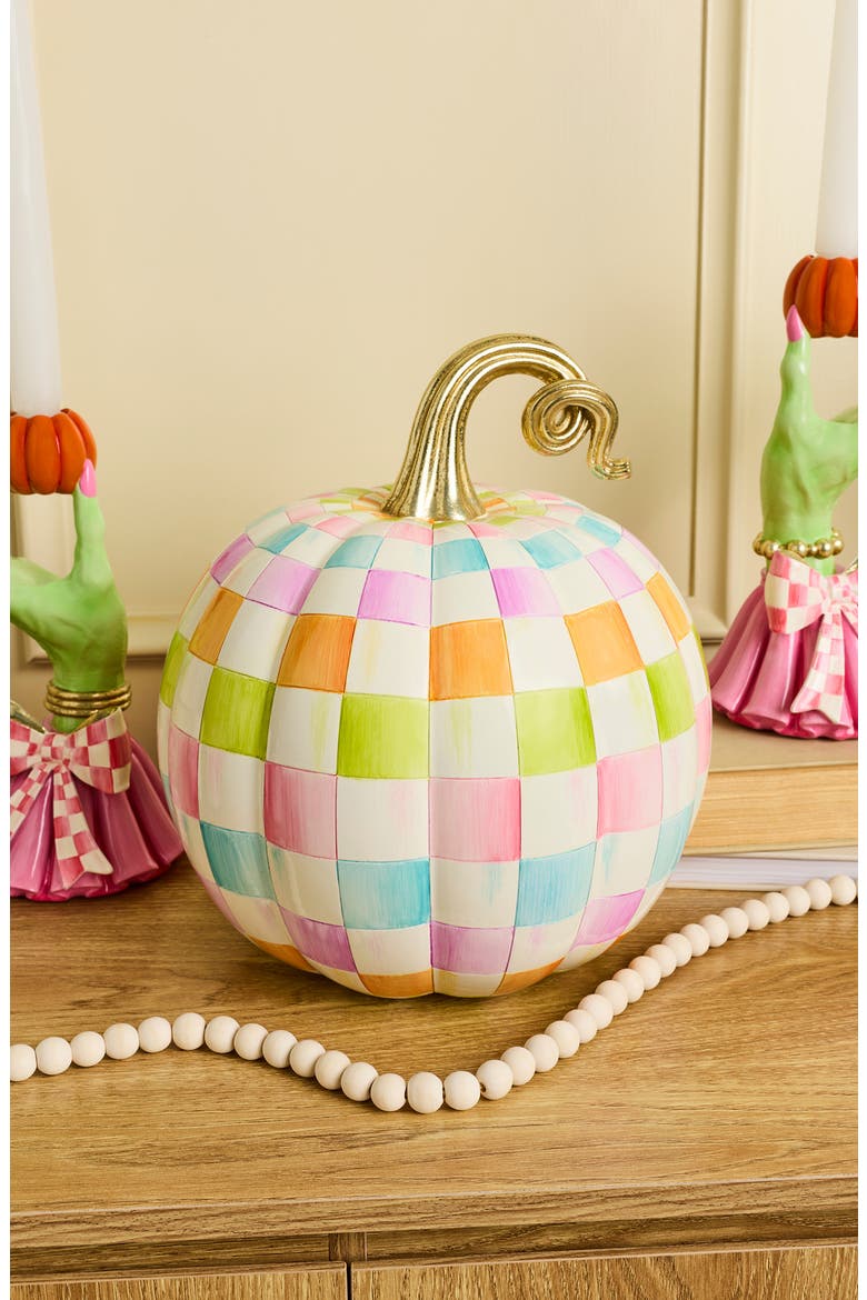 Check Pumpkin Carriage Halloween Decoration, Alternate, color, MULTI
