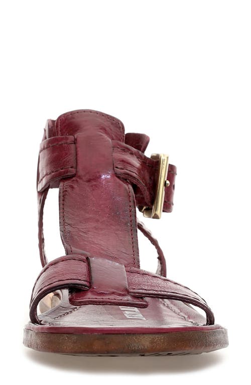 As98 A.s.98 Gifford Ankle Strap Sandal In Ruby
