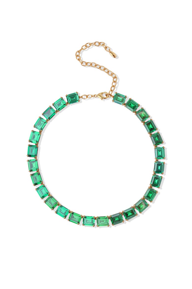 Lime Glow Necklace, Main, color, Green & Gold
