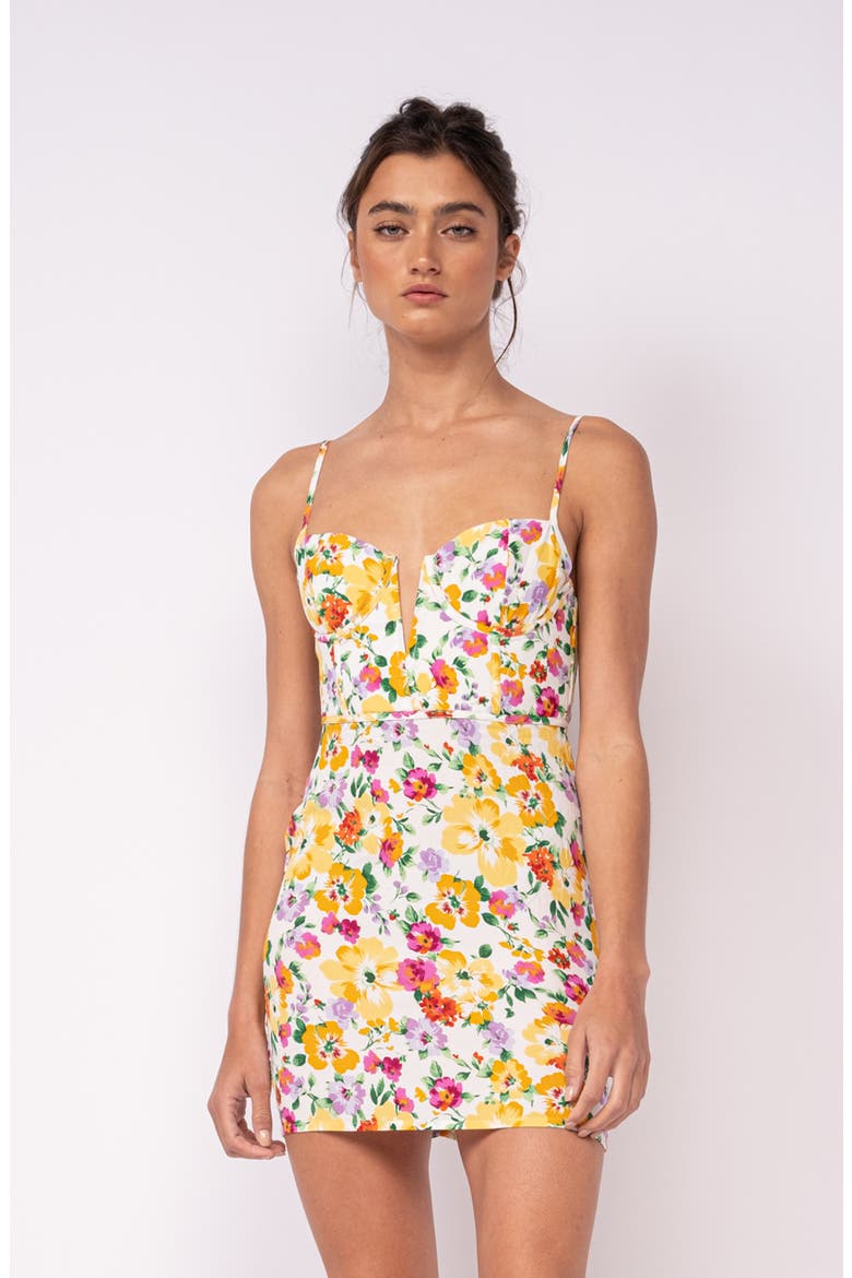 Ruched Back Sleeveless Minidress, Alternate, color, YELLOW