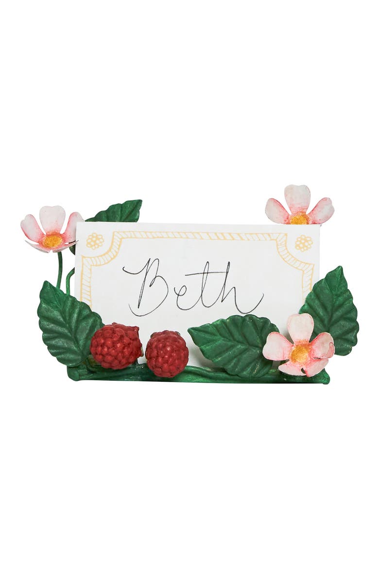 Meadow Raspberry Set of 4 Card Holders, Alternate, color, MULTI