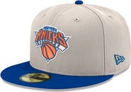 New Era Men's New Era White/Blue New York Knicks Chrome 59FIFTY Fitted Hat