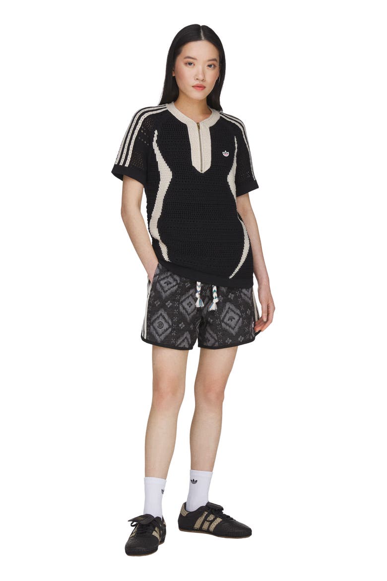 x CLOT Ikat Drawstring Shorts, Alternate, color, CARBON